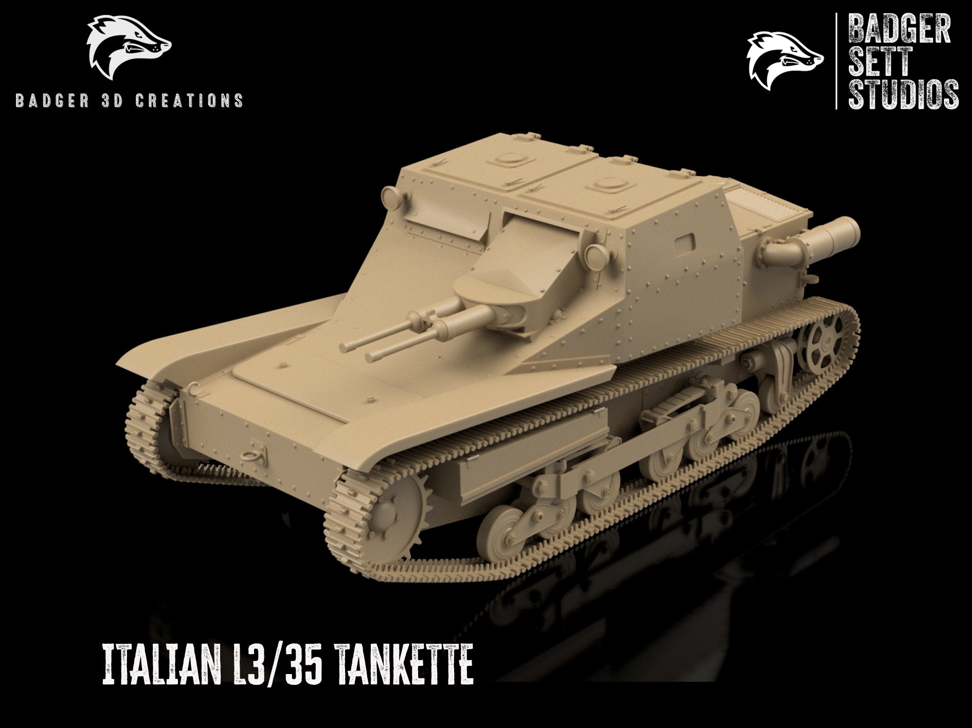 WWII / Spanish Civil War Italian L3/35 Tankette