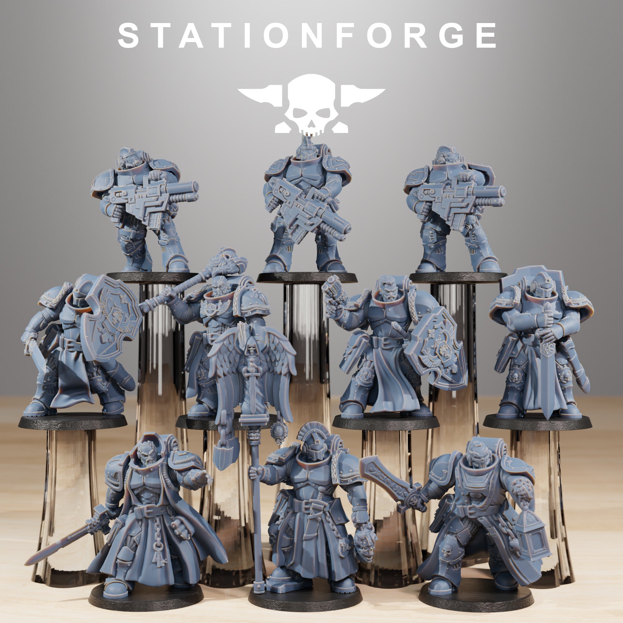 Station Forge 10 x Socratis Knights with Bases