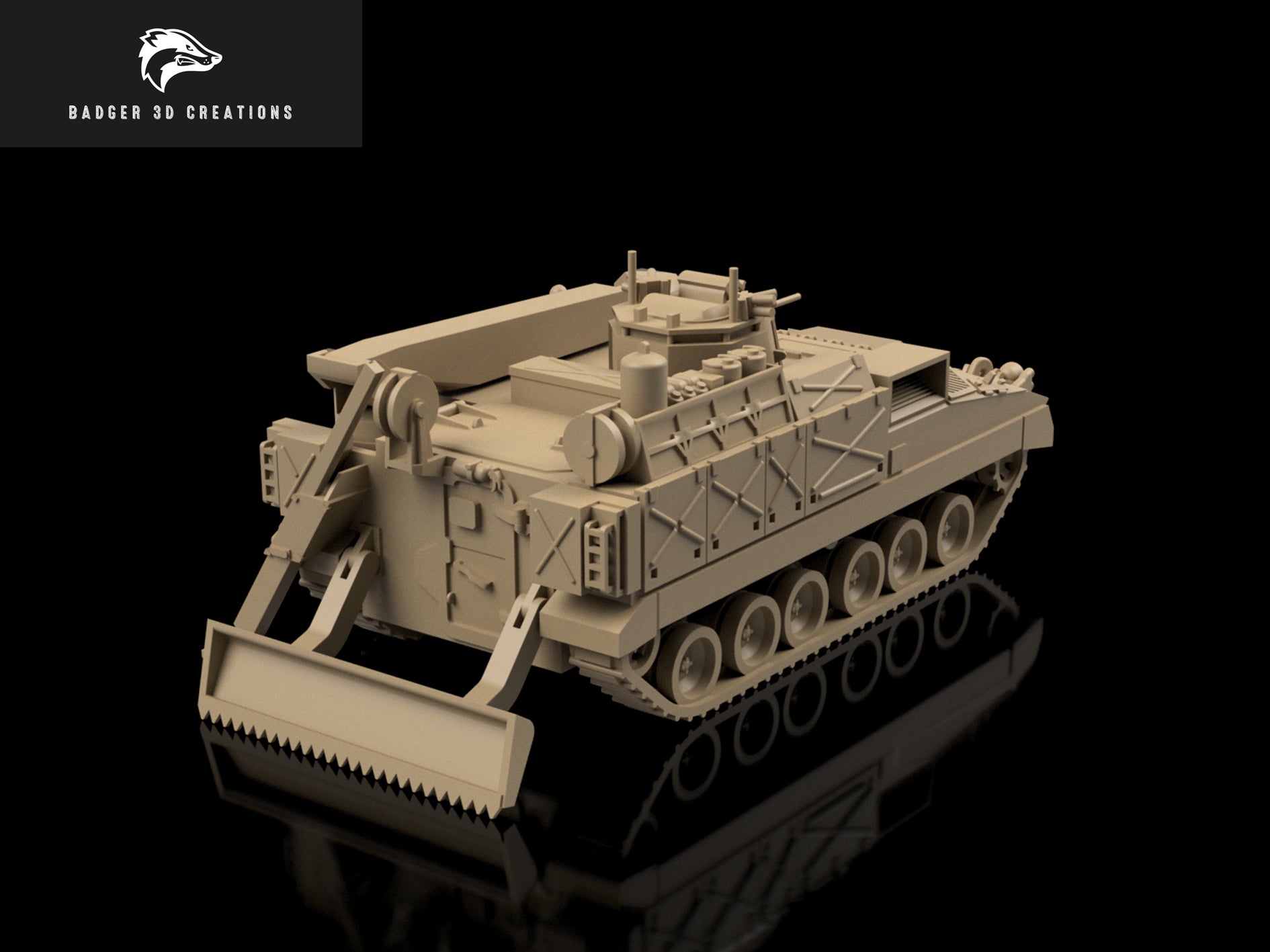 British FV512 Engineer Vehicle - Badger 3D Exclusive