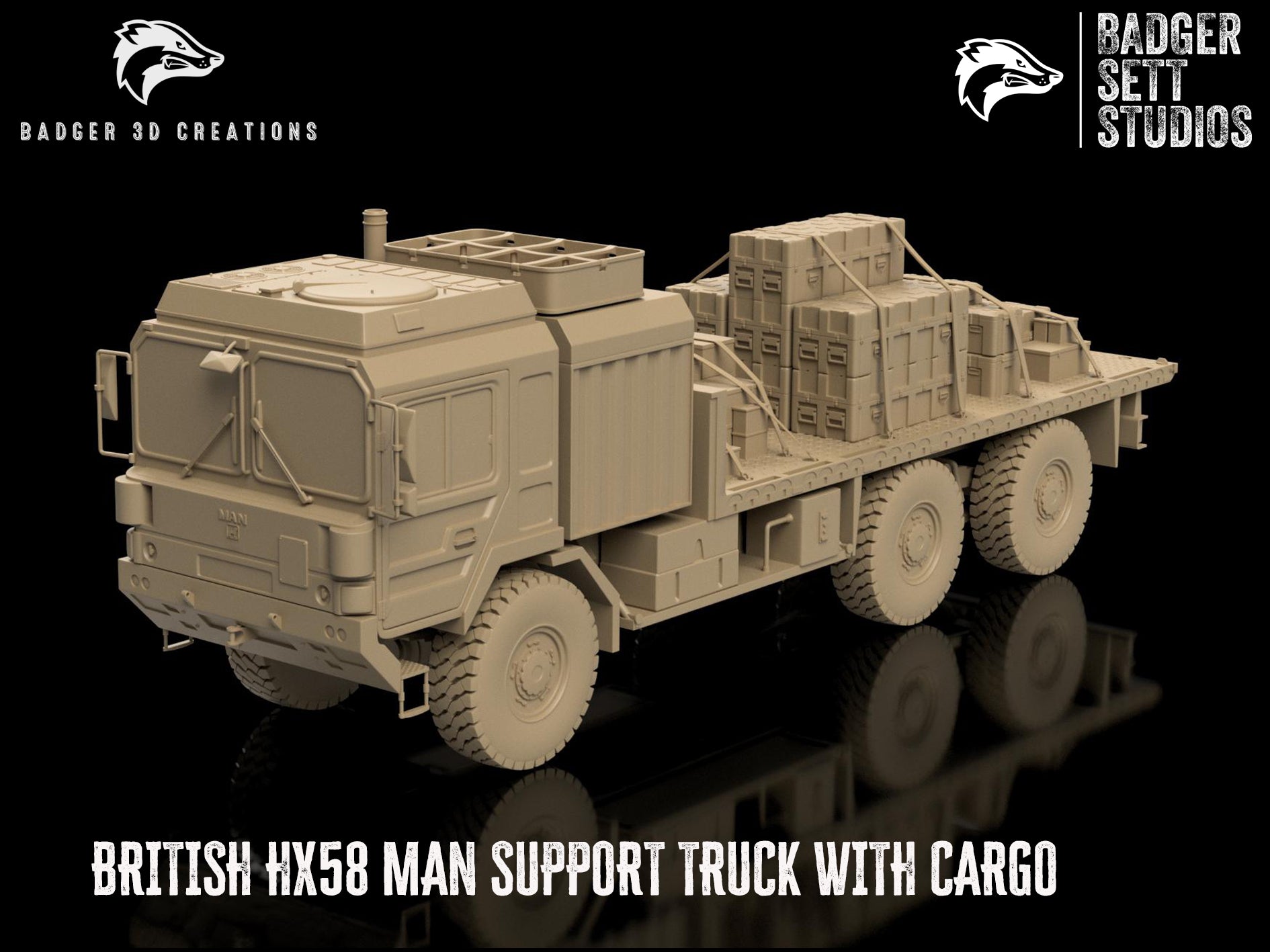 British HX58 MAN Support Truck - With Cargo