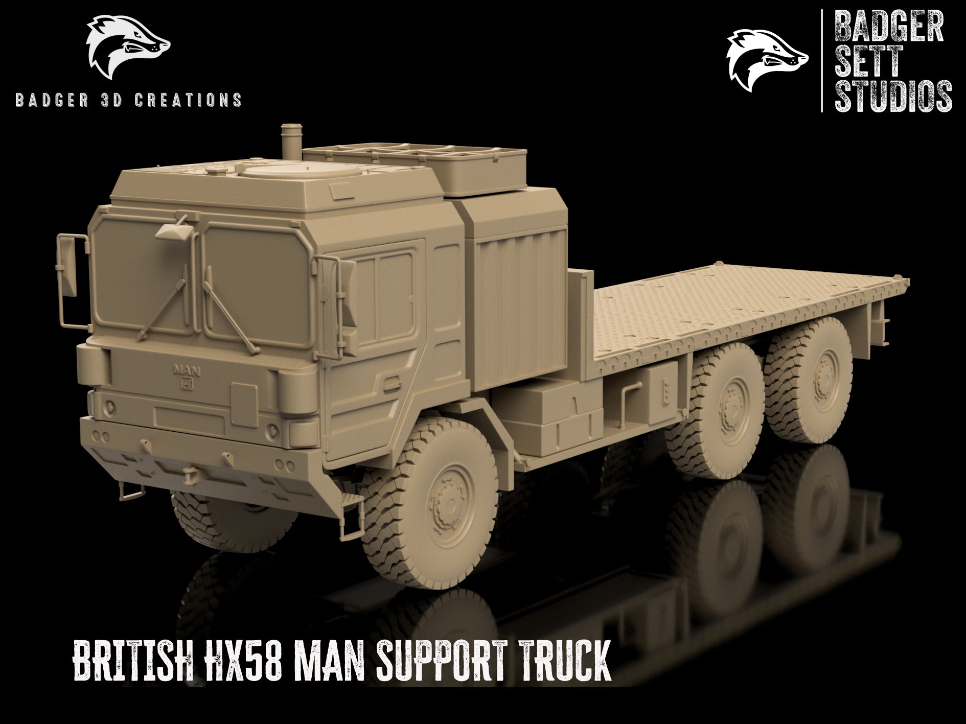 British HX58 MAN Support Truck - Empty