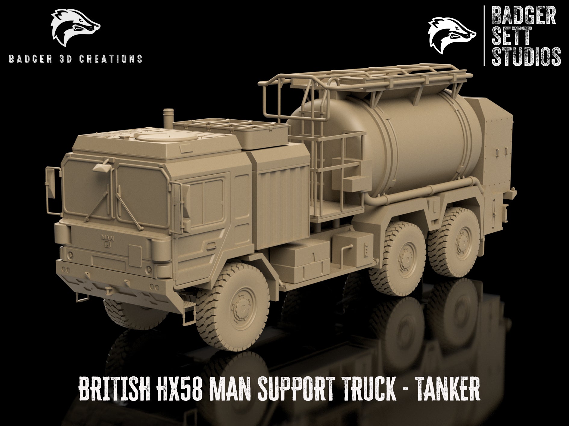 British HX58 MAN Support Truck - Tanker