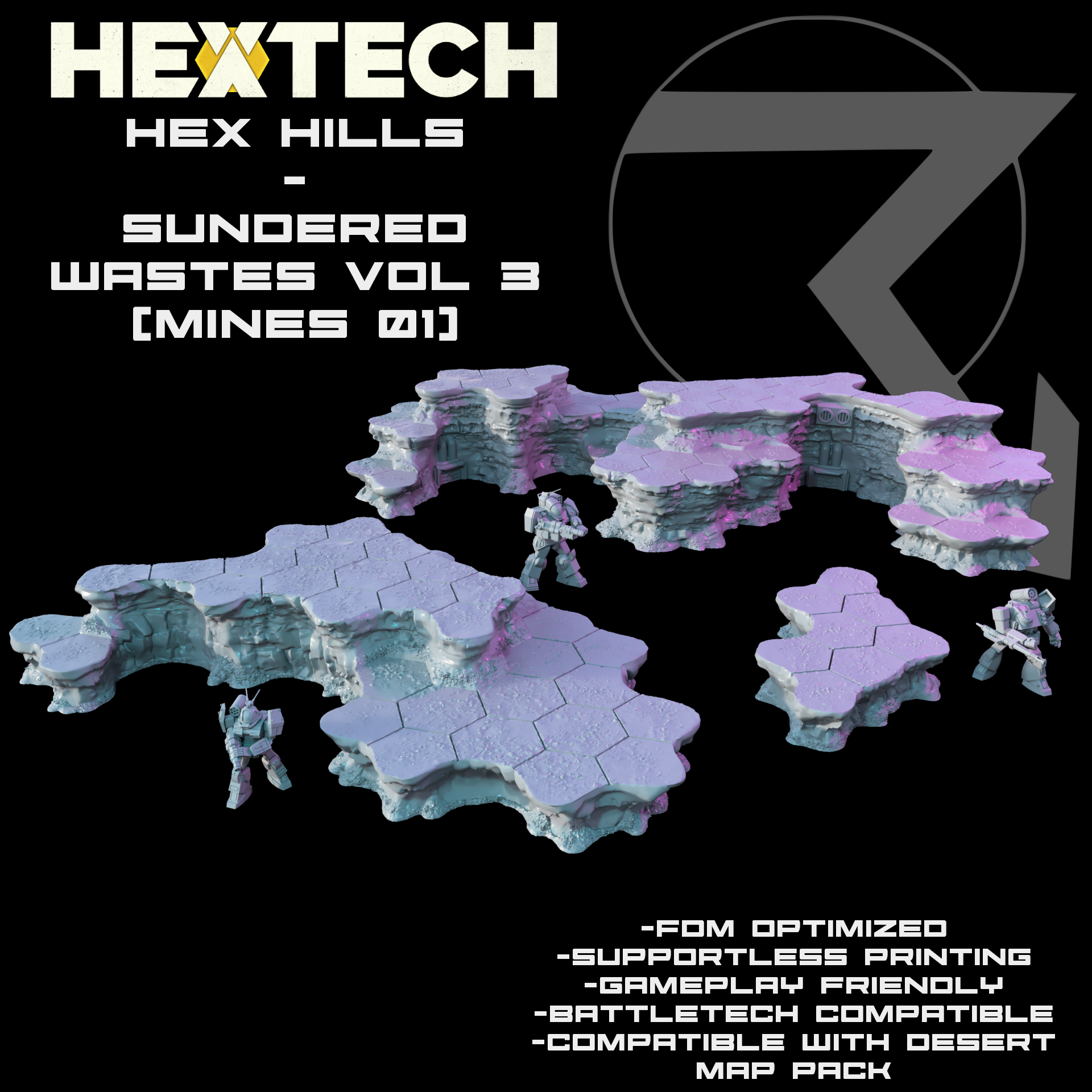 HEXTECH Sundered Wastes Vol 3 Bundle for Battletech