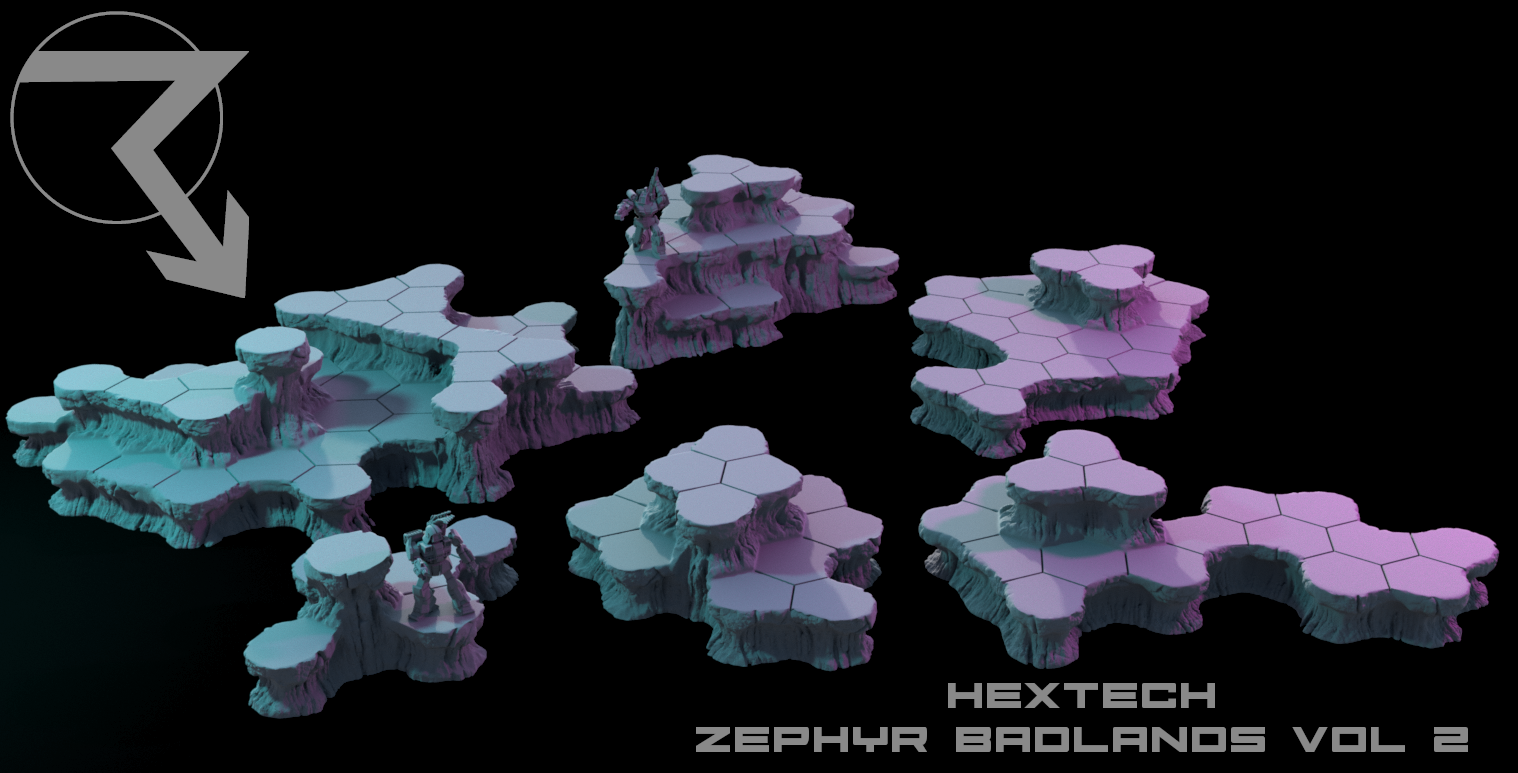 HEXTECH Zephyr Badlands Vol 2 for Battletech