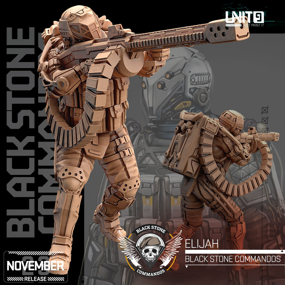 6 x Cyberpunk Blackstone Commandos & Thunder Talon Drone