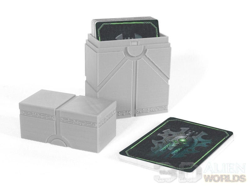 3D Printed Necrontyr Card Box - Wargames Miniatures Scenery 28mm