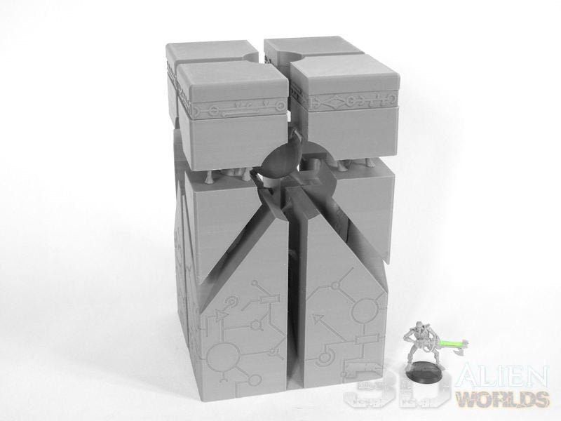 3D Printed Necrontyr Energy Monolith - Wargames Miniatures Scenery 28mm