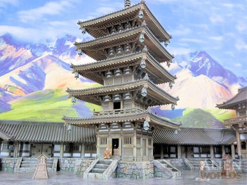 Huge 3D Printed Samurai Temple Pagoda - Wargames