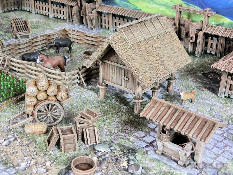 3D Printed Samurai Farmyard