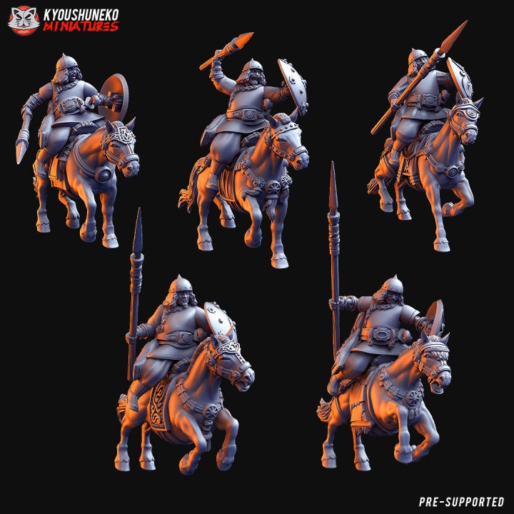 Kyoushuneko 5X Mongolian Mounted Spearmen