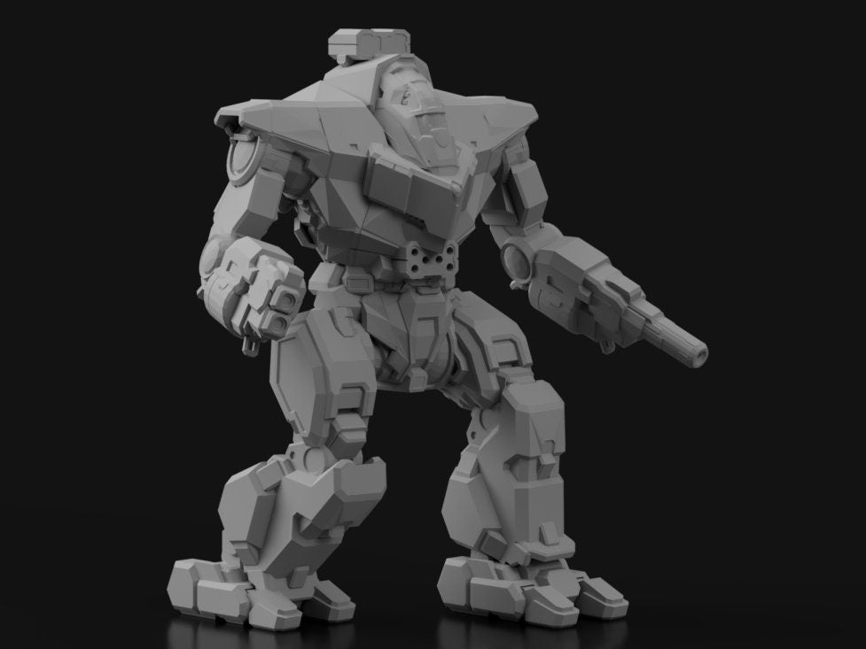 GLT-3N Guillotine Mech For Battletech - With Hex Base