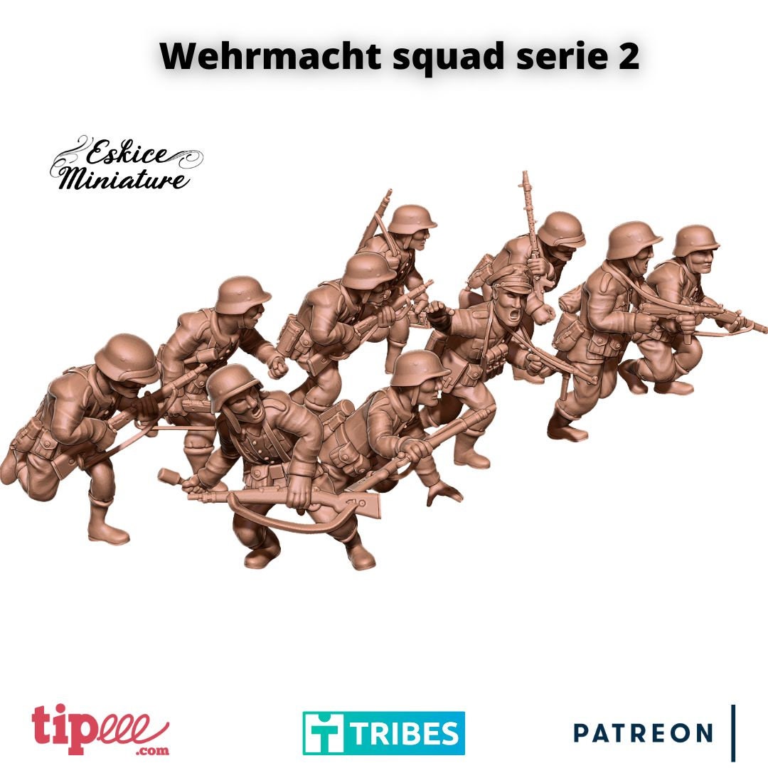 WWII German Infantry Team