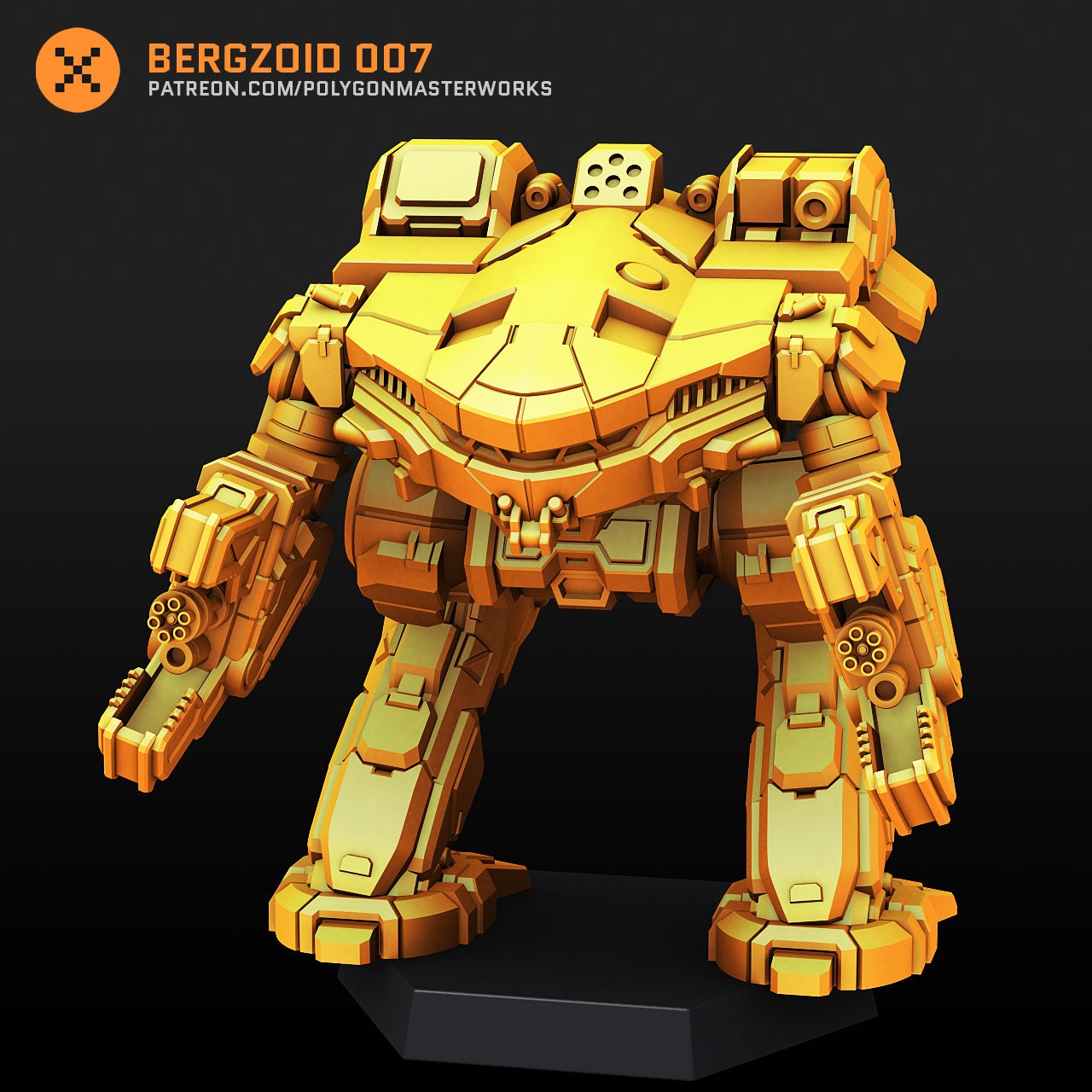 Bergzoid (King Crab) for Battletech - 6mm Scale