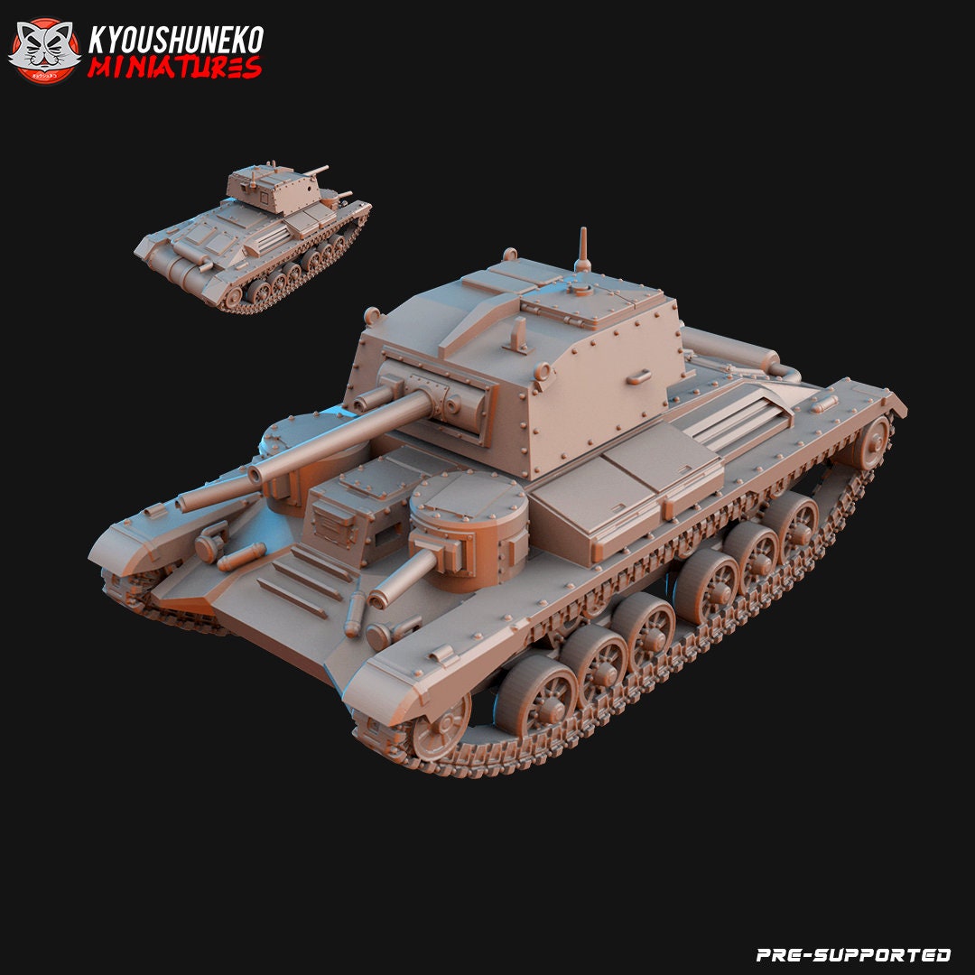 Kyoushuneko British WWII MK1 A9 Tank