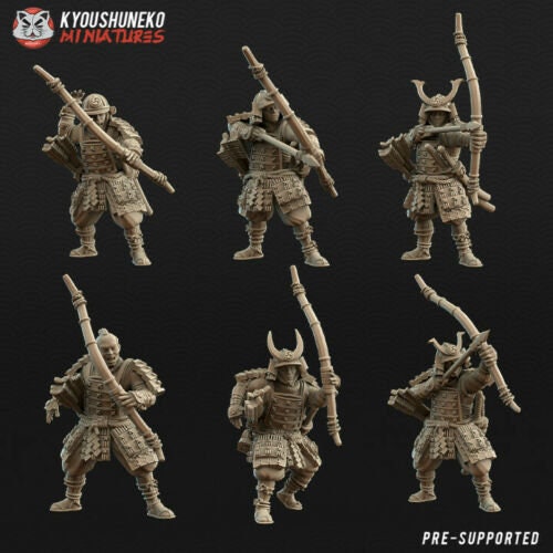 Kyoushuneko 6x Samurai Bowmen