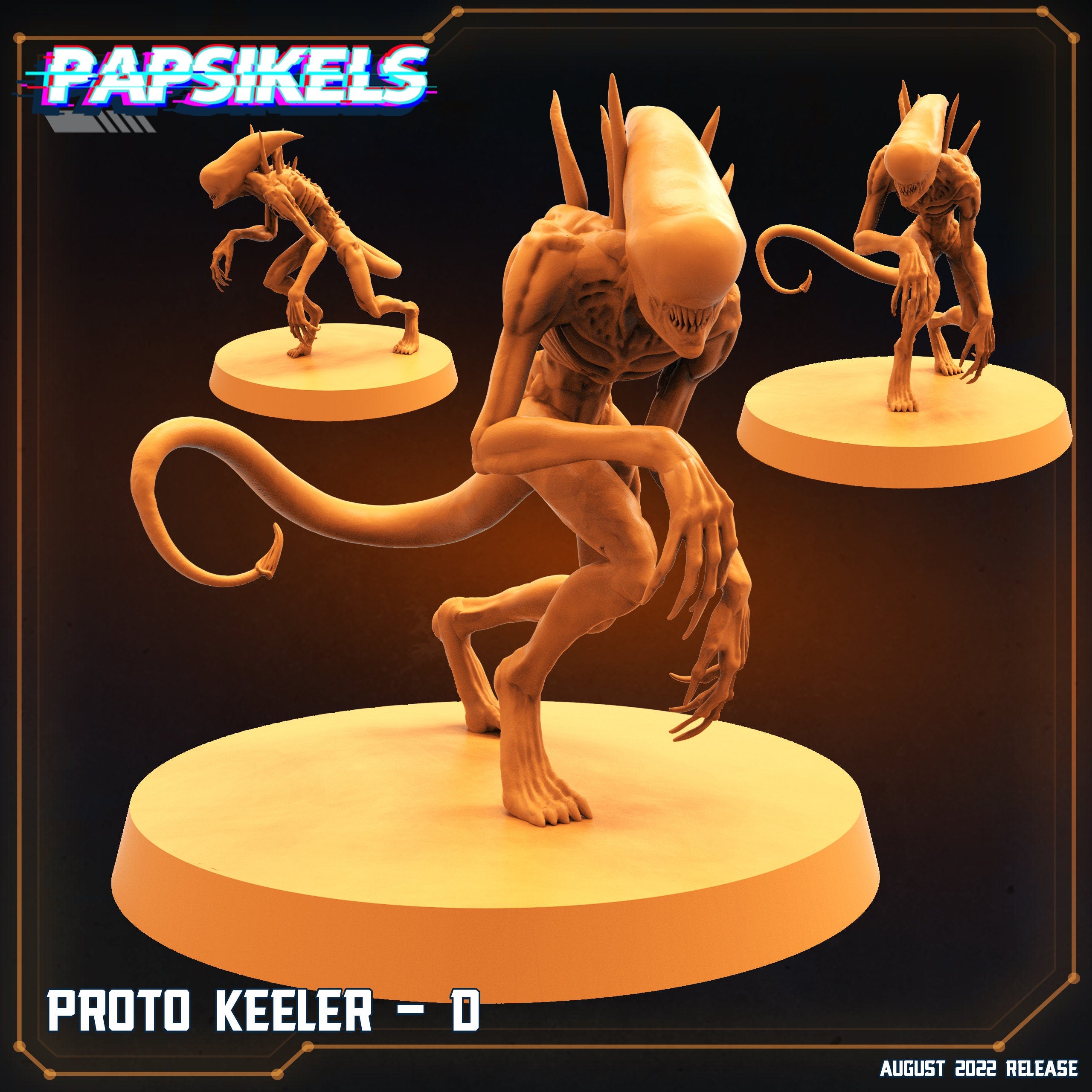 6 x Alien Proto Keelers (Xenomorphs)