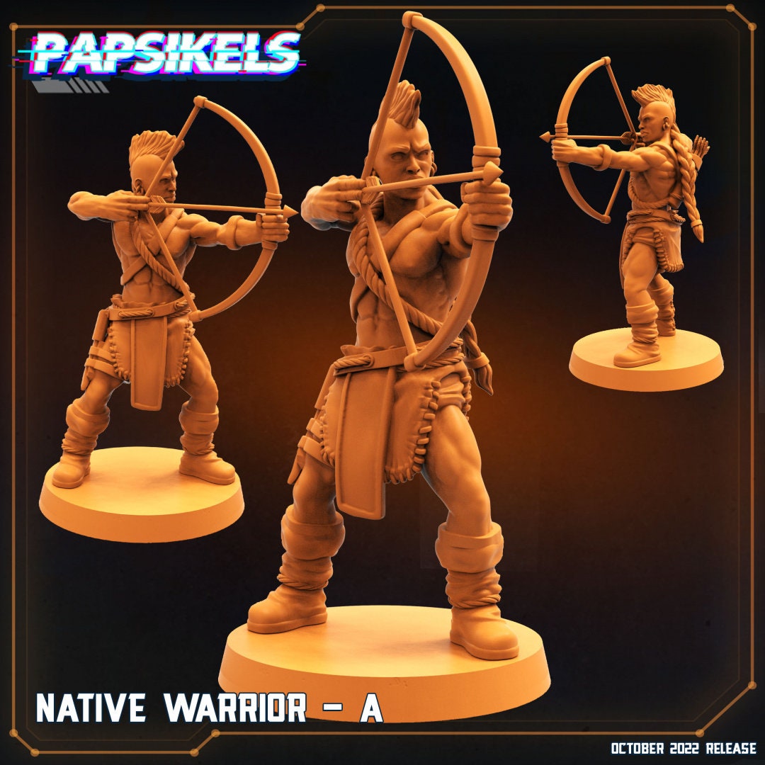 5 x Native Warriors