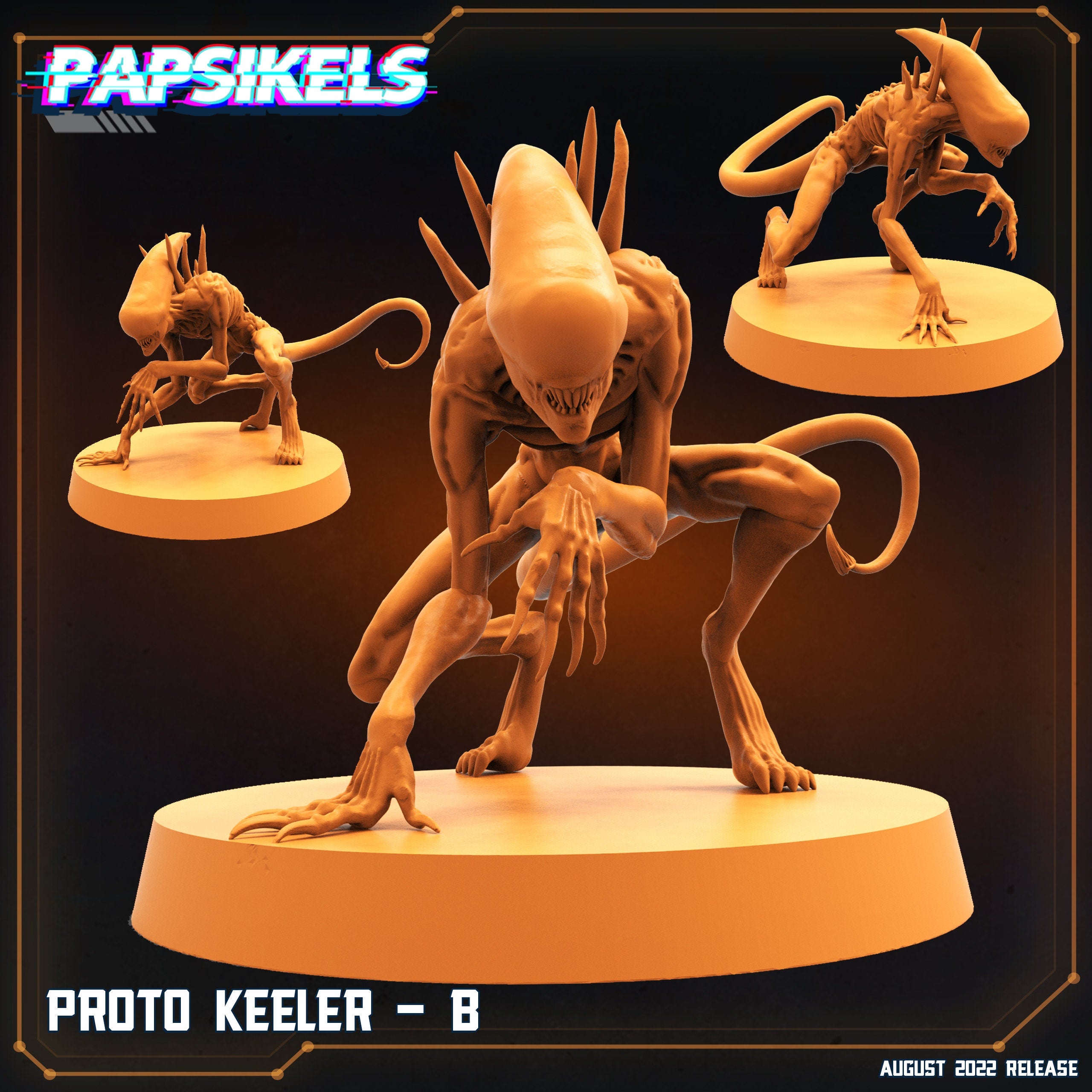 6 x Alien Proto Keelers (Xenomorphs)
