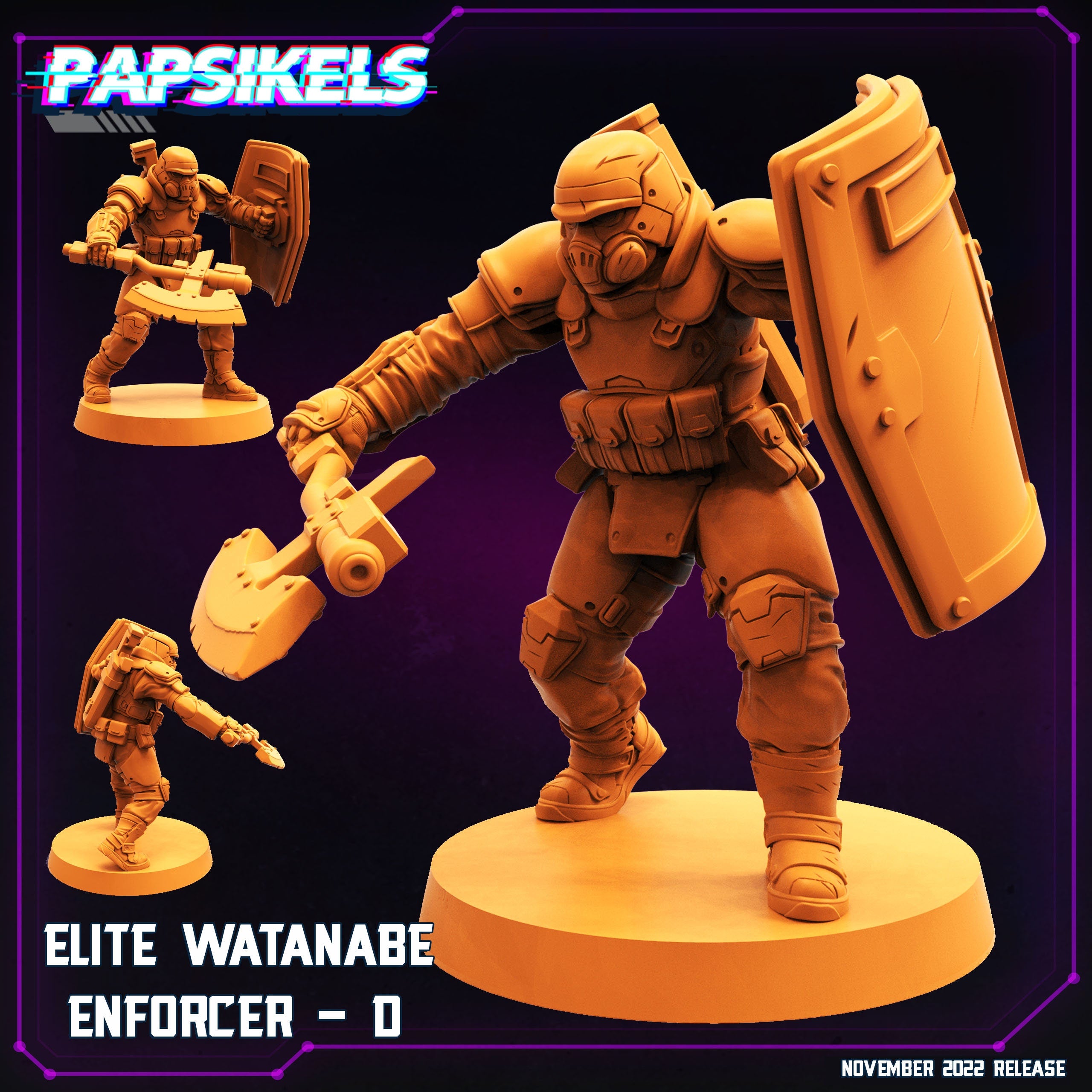 5 x Cyberpunk Elite Wantanbe Enforcers