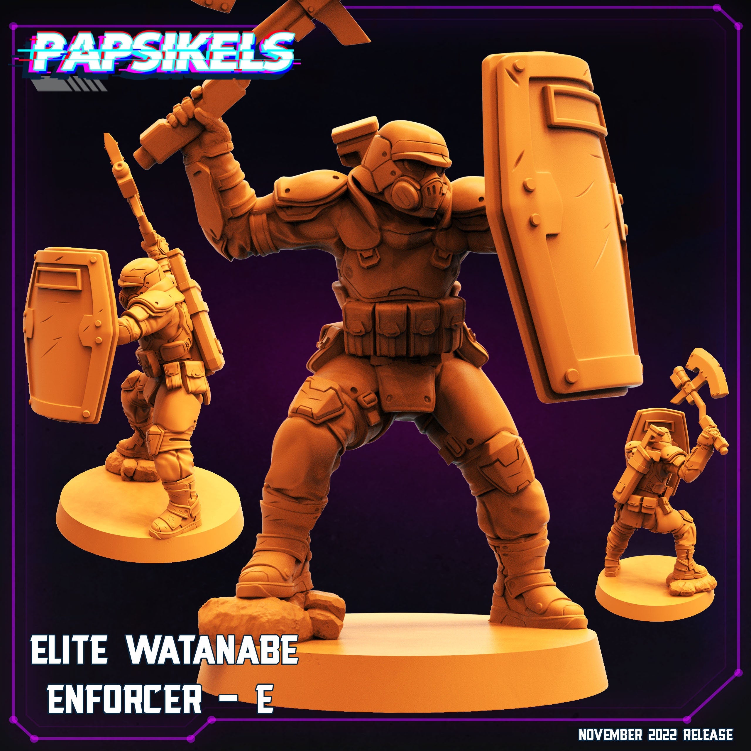 5 x Cyberpunk Elite Wantanbe Enforcers