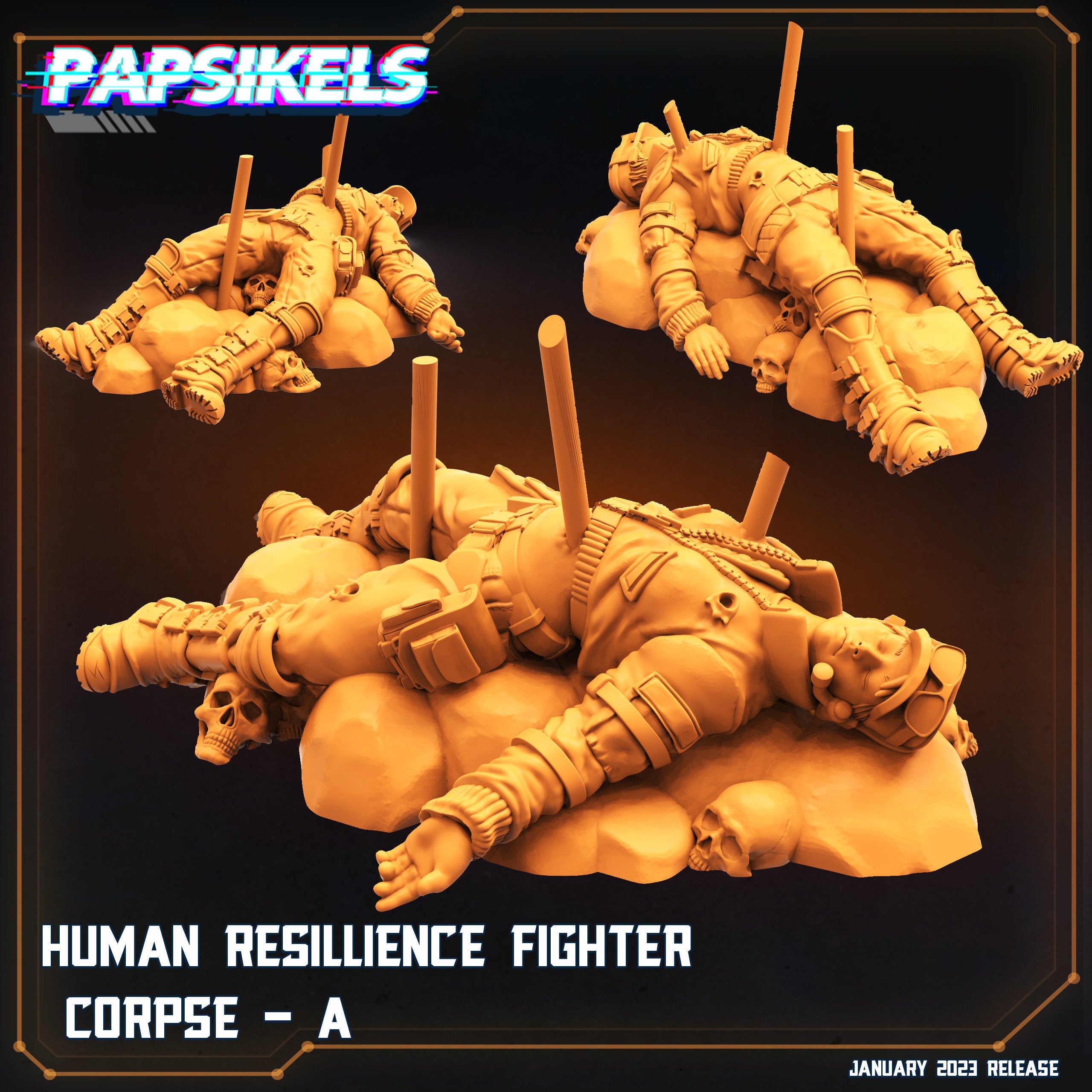 4 x Future Resistance Fighter Bodies