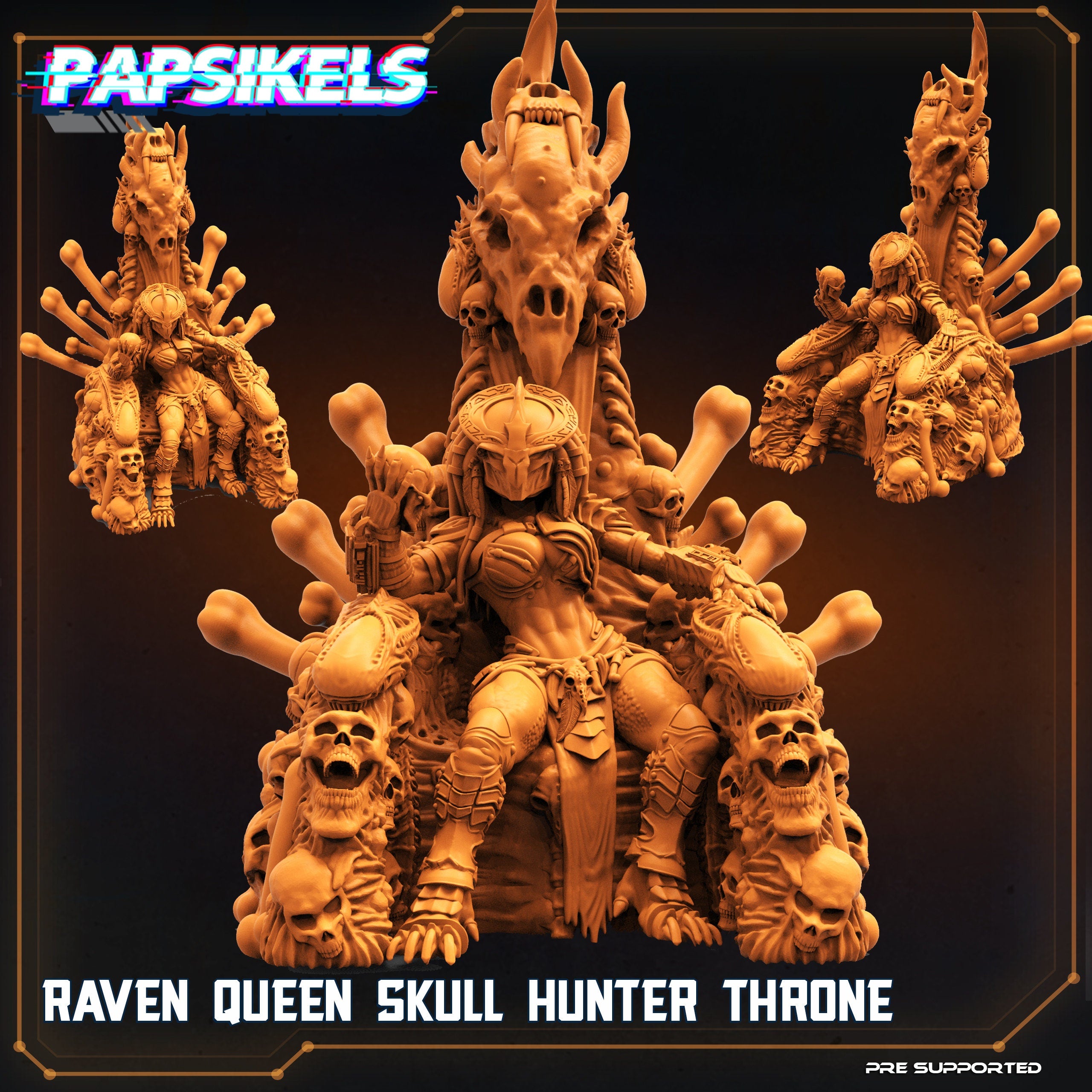 Skull Hunter Queen on Throne