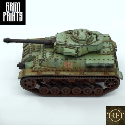 WWII Steampunk Panzer IV with Weapon Options