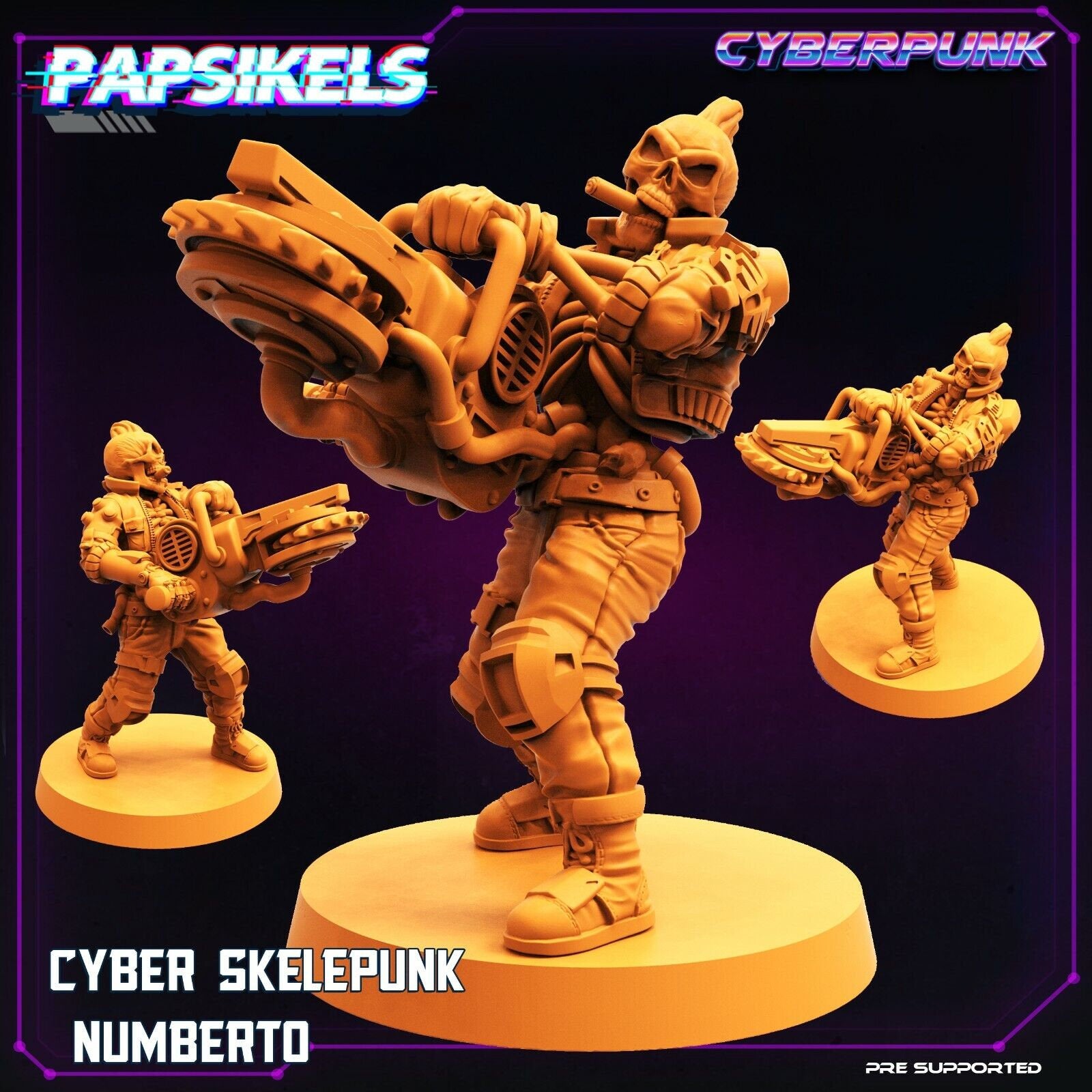 8 Cyberpunk Skeletons