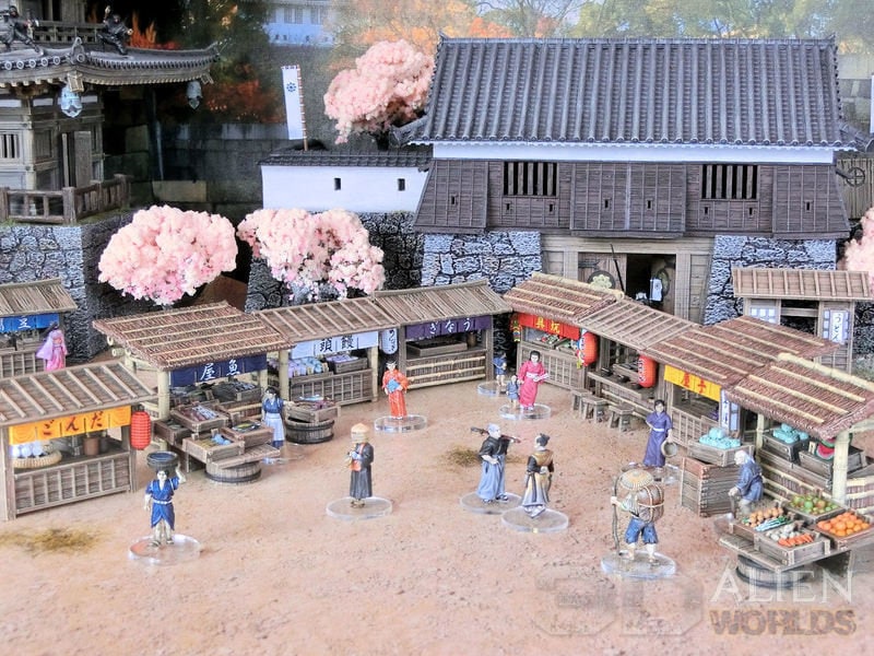10 x Feudal Japanese Market Stalls