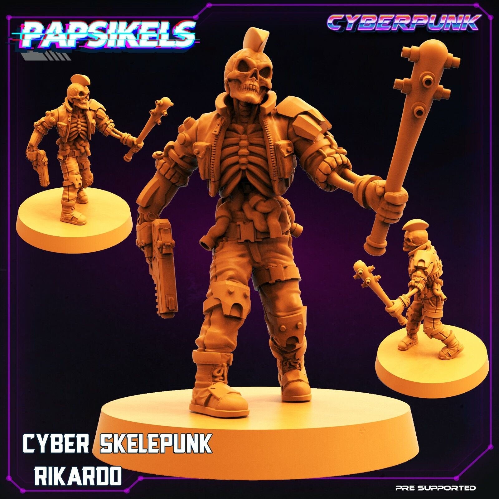 8 Cyberpunk Skeletons
